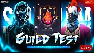 FREE FIRE LIVE HARDEST GUILD TEST 1v2 WITH SUBSCRIBERS #guildtest #nonstopgaming
