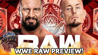 WWE RAW PREVIEW For December 16th 2024!