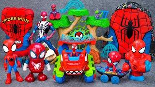 Marvel Spiderman Collection Unboxing Review | Dino-Webs Treehouse & Dino-Webs Crawler | ASMR