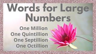 Words for Large Numbers | how many zeros?