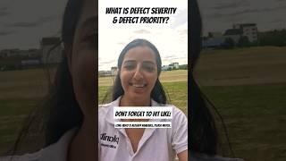 Interview: What Is Defect Severity & Defect Priority? #shortswithcamilla #softwaretesting #testers
