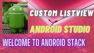 Custom ListView in Android with Image and Text|Custom ListView with BaseAdapter|Custom ListView-Easy