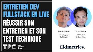 Entretien Dev Full Stack en Live : Réussir son entretien et son test technique