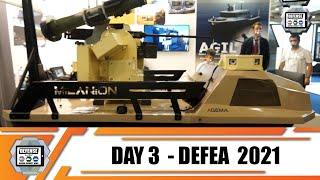DEFEA 2021 Day 3 International Defense Exhibition coverage Greece Athens air land and sea