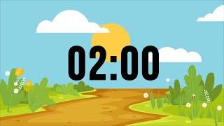 2 Minute Countdown Timer with Music For Kids