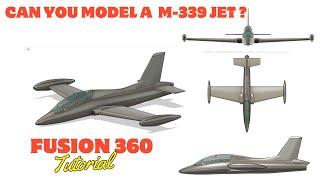 Can you model a M-339 jet in Fusion 360? Fusion 360 Tutorial. Beginner to advance