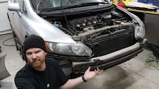 2006 Honda Civic front bumper removal