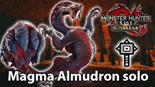 MHR Sunbreak | Magma Almudron solo (Hammer) - 3'53 (TA rules)