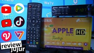 Review Jujur STB Matrix Apple Kuning DVB-T2