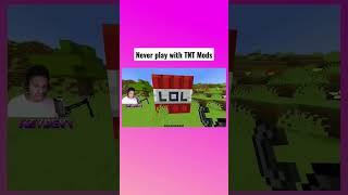 Minecraft Shorts: Never Play With TNT Mods | MEGA TNT Mod #minecrafttntmod #minecraftmods #minecraft