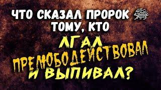 Что сказал Пророк ﷺ тому, кто лгал, прелюбодействовал и выпивал