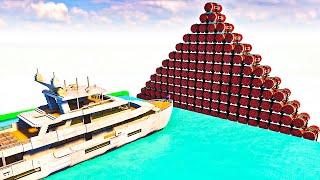 100 Propane Tanks vs Ships | Teardown