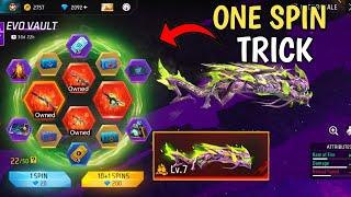 NEW EVO VAULT ONE SPIN TRICK | FREE FIRE NEW EVENT TODAY | FREE DIAMOND 