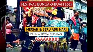 SURAAKK!!! MENARI DI JALAN KOTA BERASTAGI FESTIVAL BUNGA & BUAH 2024 #pestabungadanbuah #2024