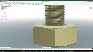 Fusion 360 | Learning basic #2 | Ensemble vis-ecrou molleté