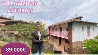 VENDIDA!! CASA ASTURIANA,VILLAVICIOSA, ASTURIAS, CON 180M2 DE TERRENO Y HÓRREO *89.000€* #asturias