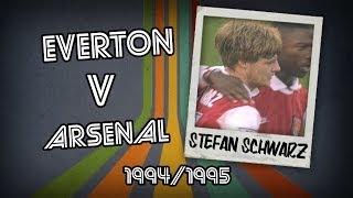 STEFAN SCHWARZ  - Everton v Arsenal, 94/95 | Retro Goal