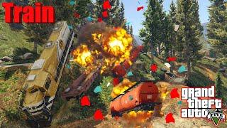 GTA V: Every Train Best Extreme Longer Crash and Fail and Derail and Explosion Compilation