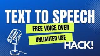 TEXT TO SPEECH VOICE OVER - free unlimited use (Tagalog)