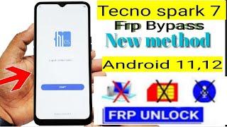 TECNO SPARK 7 FRP Bypass Android 11,12 TECNO KF6i  Good Account Bypass No Pc No Language No sim