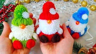  It's so Beautiful ️ DIY Gnome Christmas Ornaments - Super Easy Gnome Making Idea with Yarn