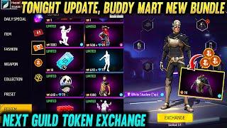 Time Limited Next Guild Token Rewards, Buddy Mart White Shadow Bundle, Store Update Free Fire