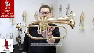 Custom Adams F1 Flugelhorn with Gold Brass Bell