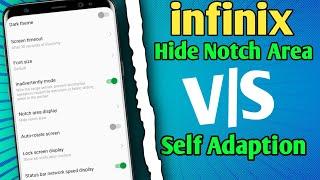 infinix Notch Area Display Setting | How to infinix Change Display Custom Setting |#display #tips