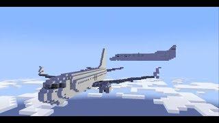 Plane Mid-Air Collision - Minecraft Plane Crash Animation Test