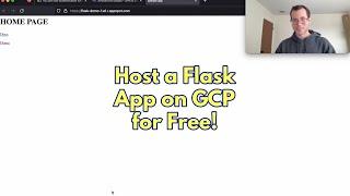 Host Flask on GCP for free!