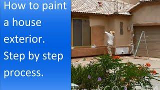 How to paint exterior of a stucco house.