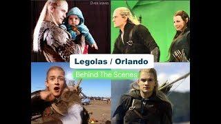 Legolas/Orlando Bloom behind the scenes