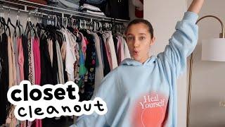 CLOSET CLEANOUT + ORGANIZATION 2022! *decluttering and selling my clothes*