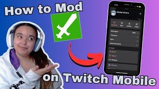How To Mod On Twitch Mobile in 2023! (Twitch Mod Tutorial)