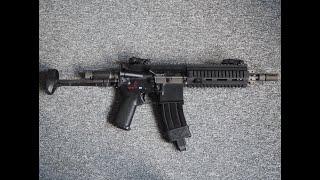 WE Tech M4 (416D) GBB rifle, airsoft.