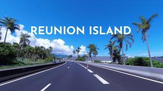 DRIVING REUNION ISLAND | EXPRESSWAY BRAS PANON TO LE PORT RN2  4K⁶⁰ | LOFI HIP HOP CHILL BEATS