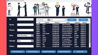 Employee Management System in Python with CustomTkinter & MySQL | Full Project Walkthrough