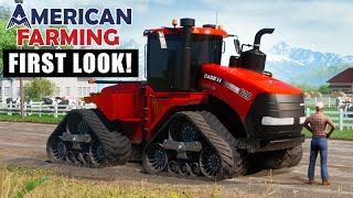 AMERICAN FARMING 1ST LOOK! | BIG FIELDS, BIG EQUIPMENT, AND AN AMERICAN MAP!