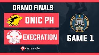 Just ML Cup GrandFinals Execration vs Onic PH Game 1 (BO5) | Just ML Mobile Legends