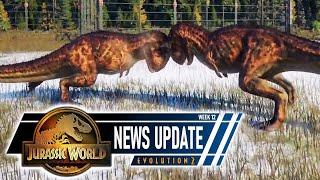 JWE2 NEWS | NEW DINOSAUR FIGHTING ANIMATIONS & more | Jurassic World Evolution 2 news