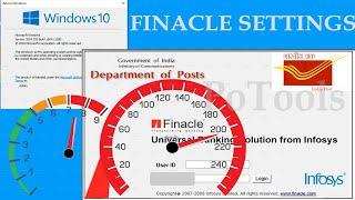 Finacle Settings in Windows 10 - Make it more speed