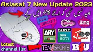 Asiasat 7 @105e  Letest Update New Channel list 2023( Asiasat 7 Add New Channel )