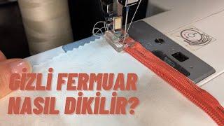 GİZLİ FERMUAR NASIL DİKİLİR ? | Merve İlhan