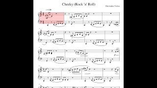 Cheeky Rock n Roll Piano Sheet MUSIC Tutorial | Рок н Ролл ноты пианино