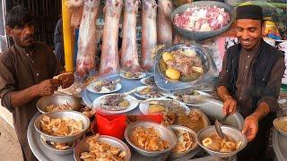 Breakfast street food in Afghanistan | Famous Siri Paye in Nashta | Kabuli pulao | Karahi | Rosh