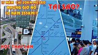 Đông kinh hoàng, Metro số 1 người người lại ùn ùn đi metro. Học Thái Lan 4-5 năm là có 355km metro.