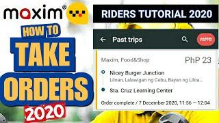 Tutorial Maxim Rider | Cara Menerima Pesanan (PANDUAN LANGKAH DEMI LANGKAH 2020)