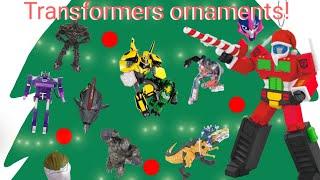 A look at Transformers Christmas Ornaments!