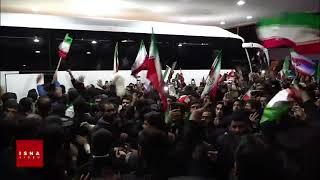 The caravan of Iran's national football team, returned to Tehran