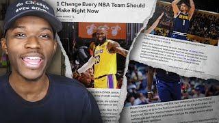 1 Change Every NBA Team Should Make